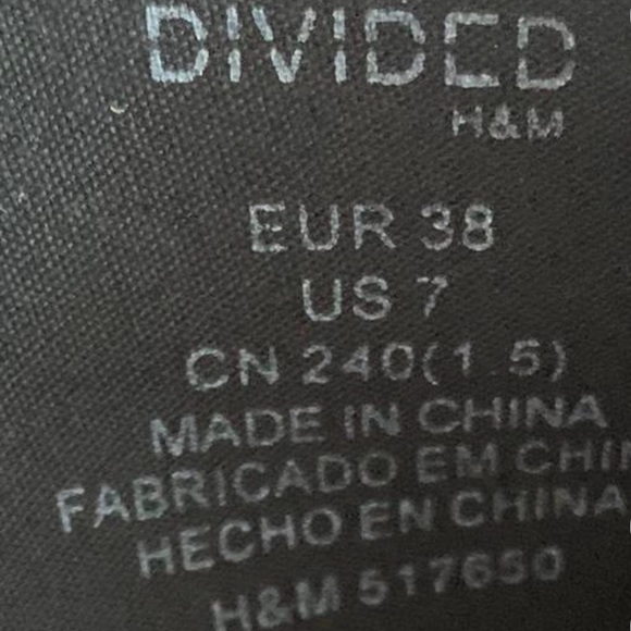 H&M Black Platform Bootie Heels - Picture 5 of 6